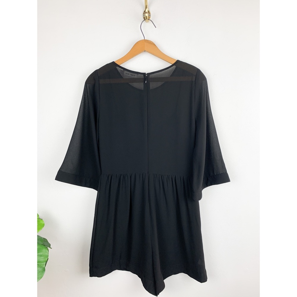 Revolve Line + Dot Celeste Black Sheer Romper Sz S - Picture 4 of 12